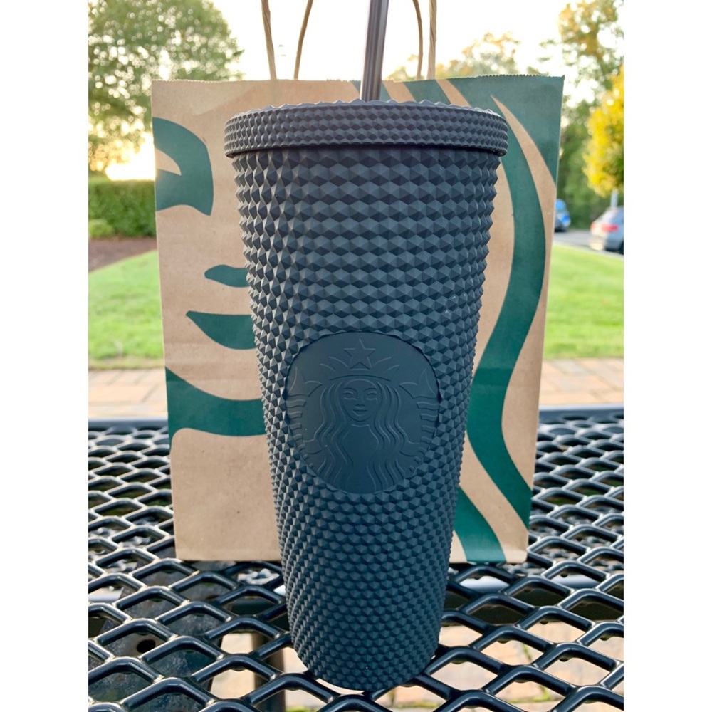 Starbucks black matte venti studded tumbler